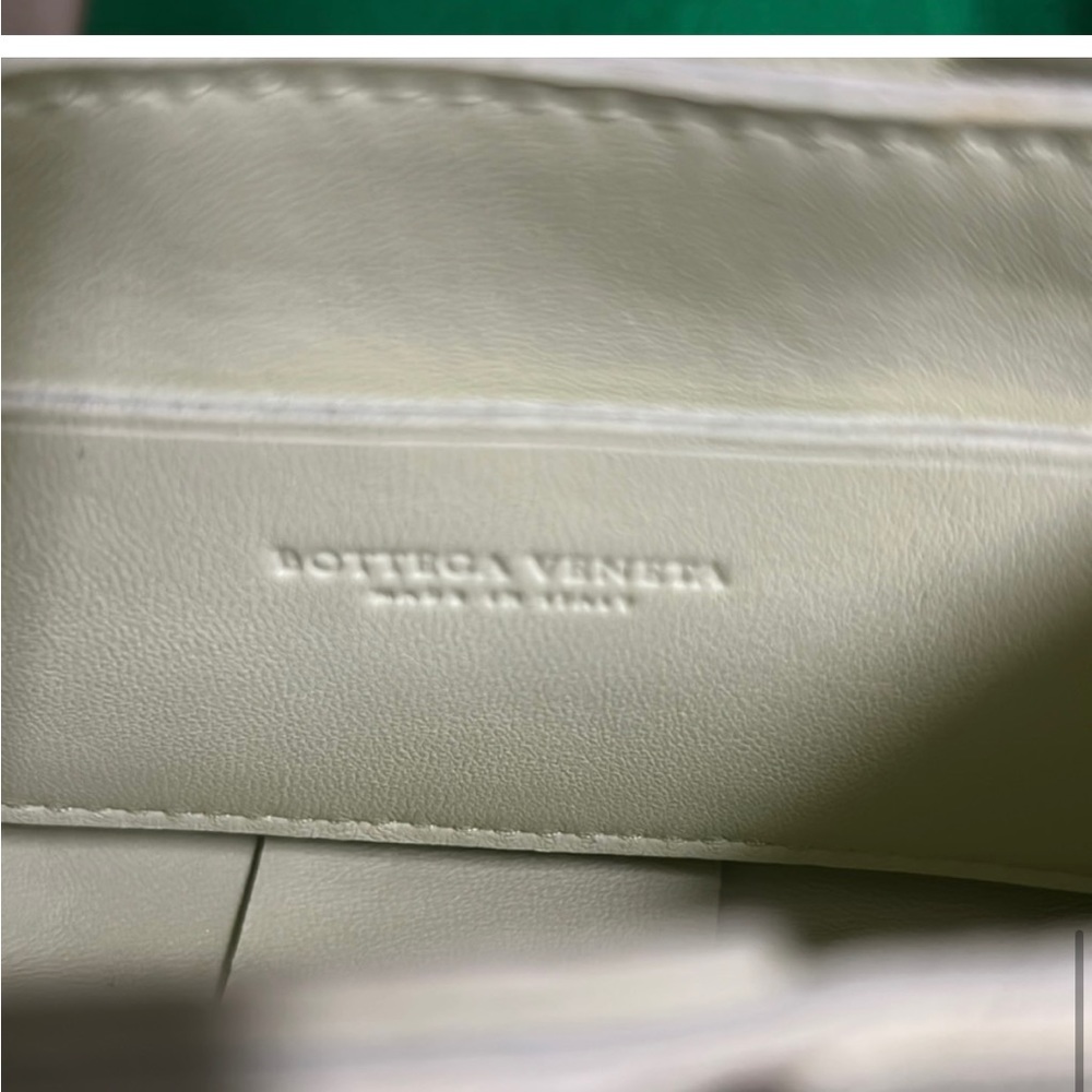 Bottega Veneta Lemon-Green Intrecciato Mini Crossbody Bag - Picture 6 of 7